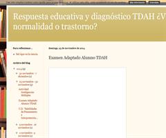 Examen Original y Examen Adaptado para alumnado de Conservatorio con Déficit de Atención