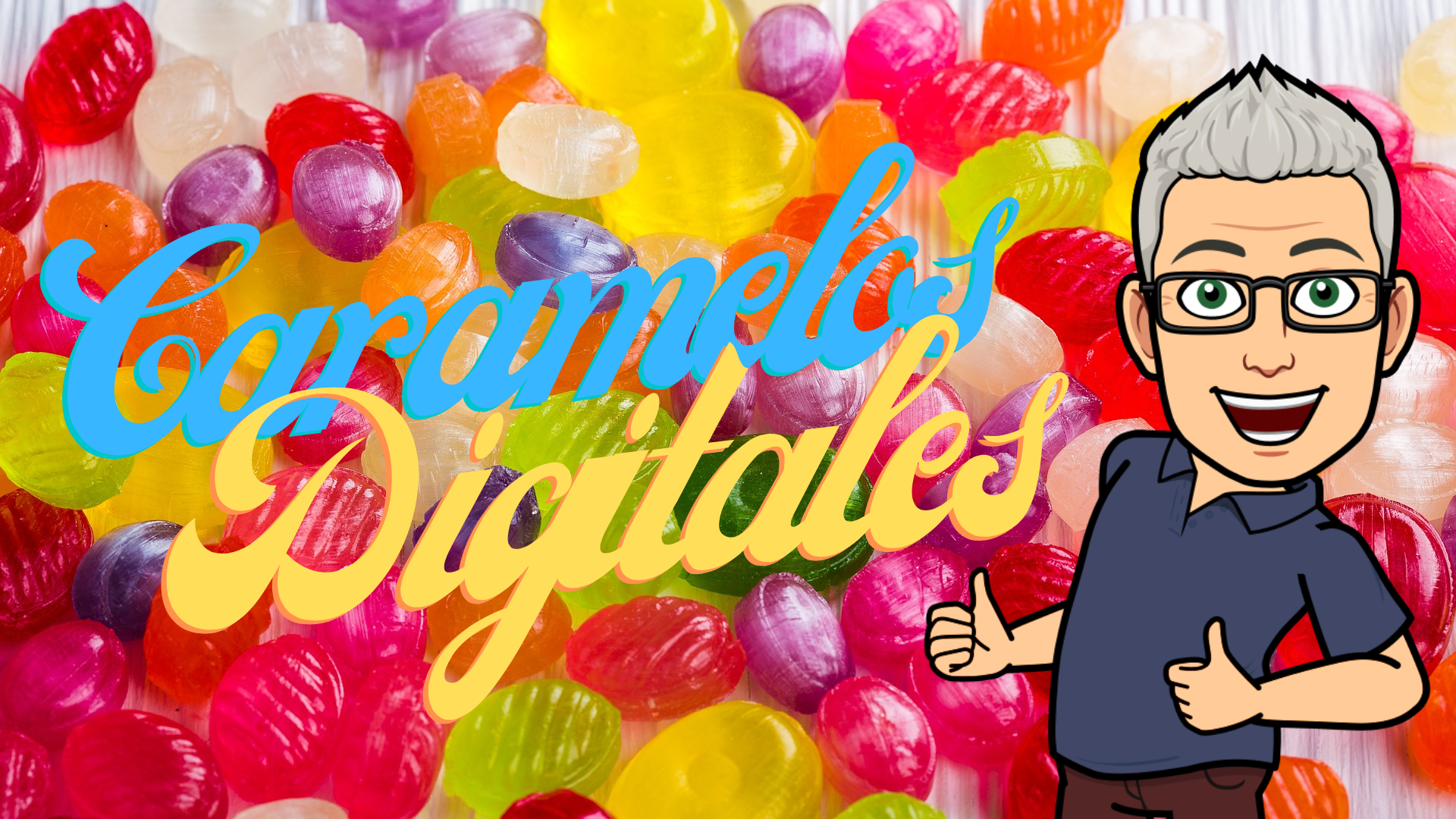 Caramelos Digitales con autor animando. 