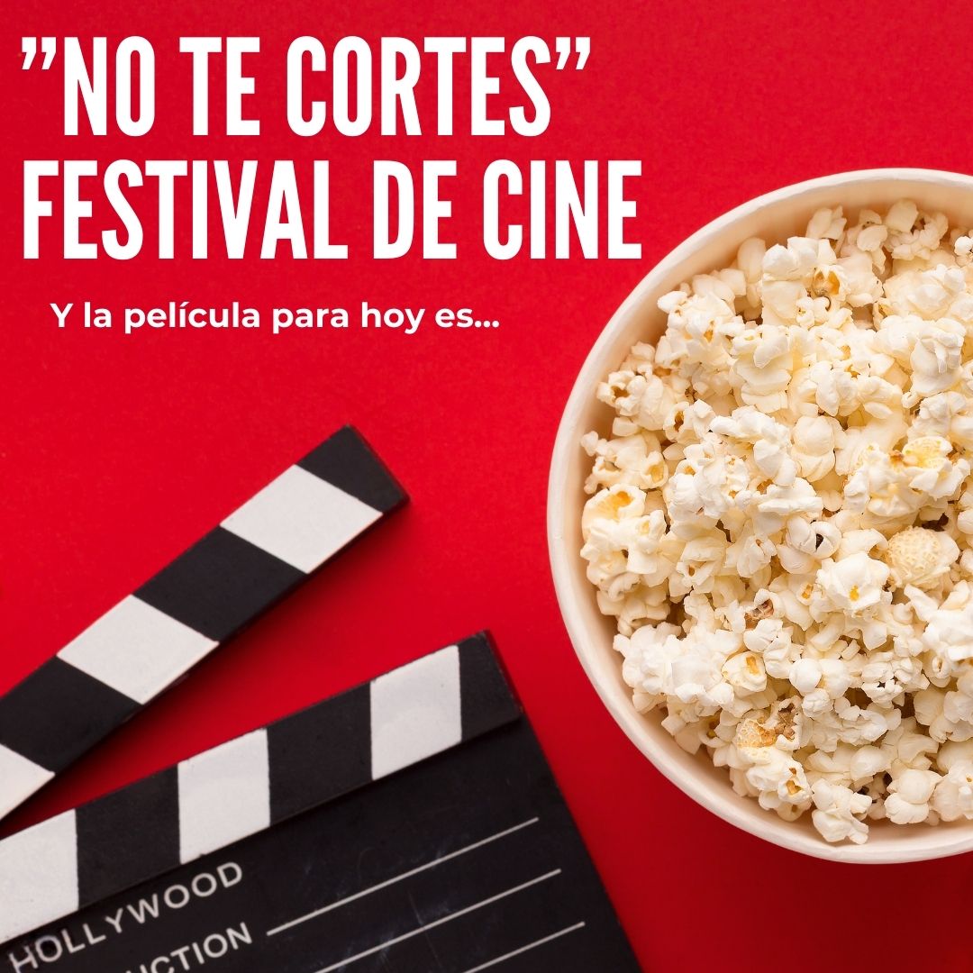 Cartel Festival de cine "No te cortes" para REA