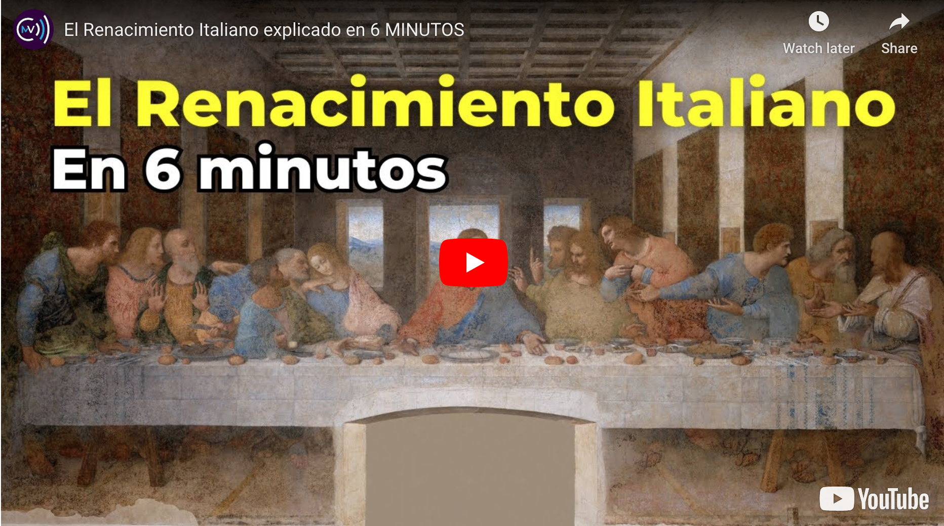 El Renacimiento italiano explicado en 6 minutos con cuestiones insertadas