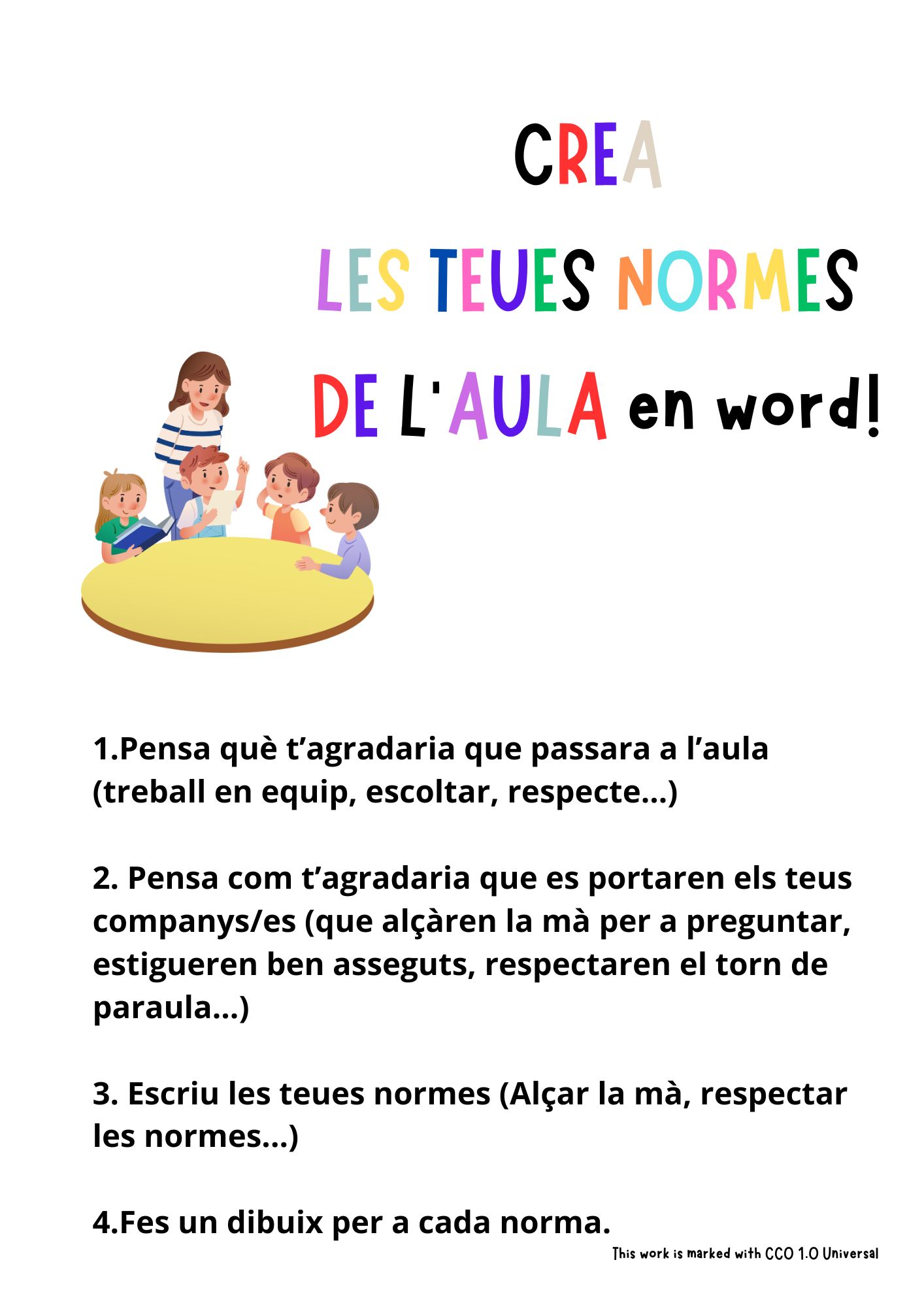 Normes per a l'aula de 1rEP