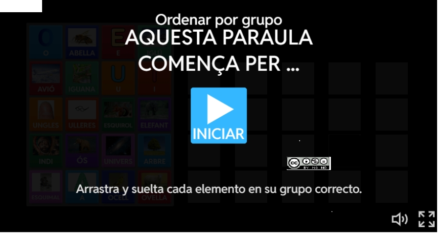 UNIR PARAULES AMB LA SEUA VOCAL INICIAL