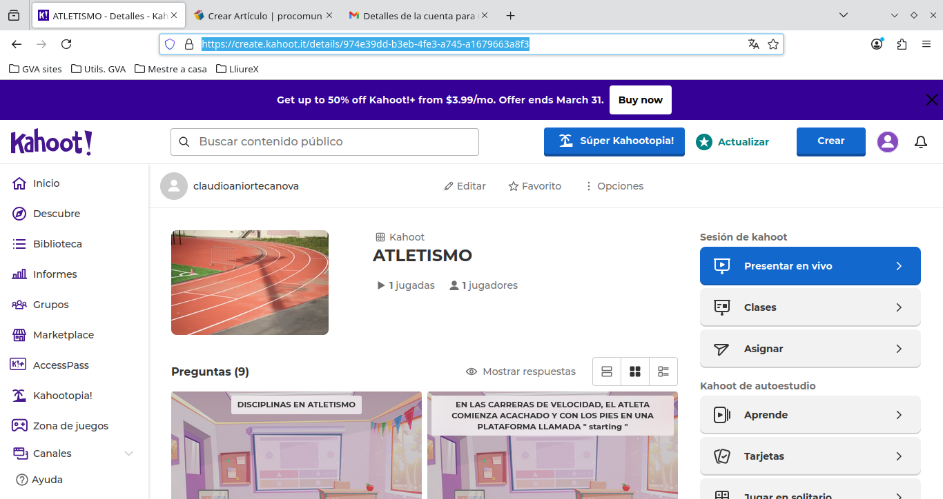 alumnado de tercer ciclo de primaria