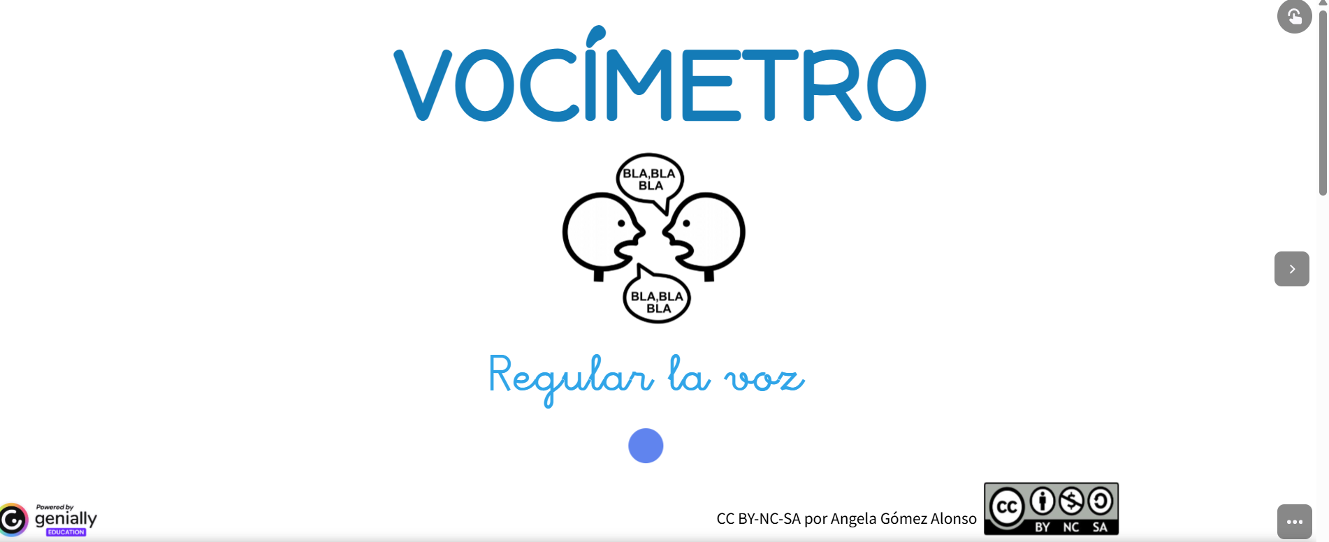 Vocímetro - Regular la voz