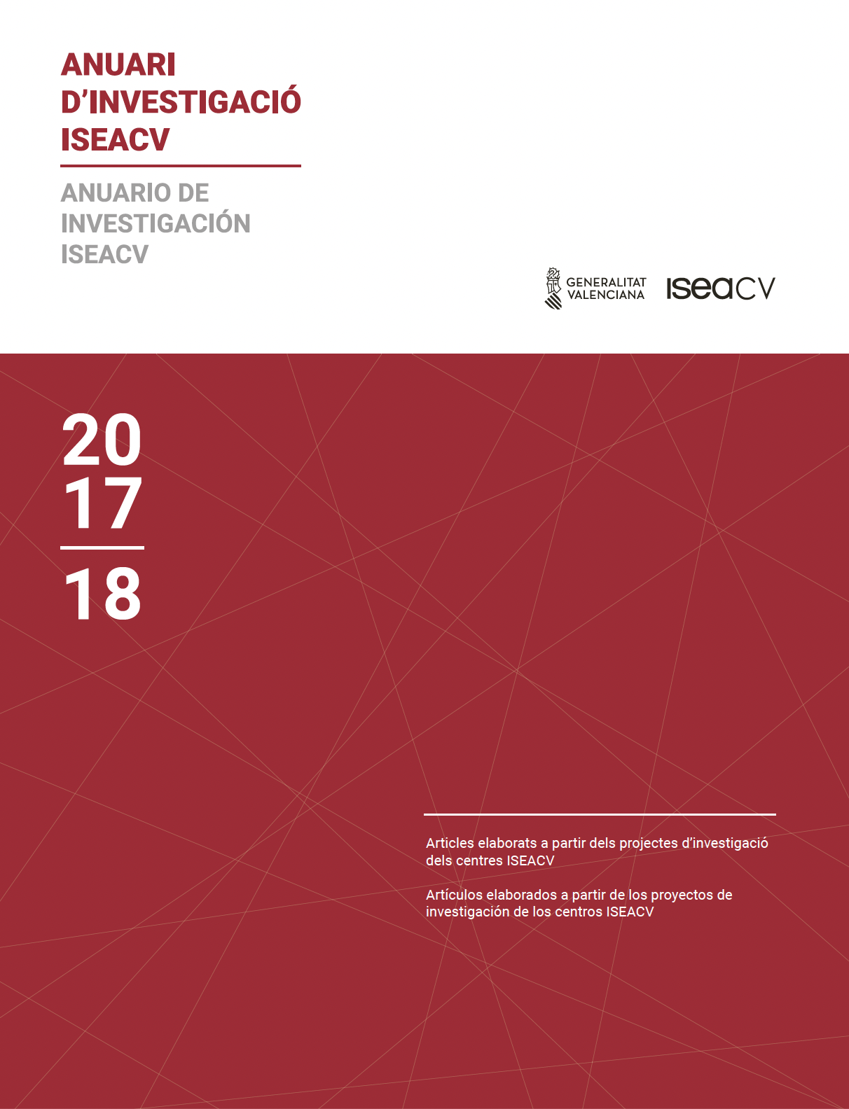 Portada Anuario de investigación ISEACV 2017-2018