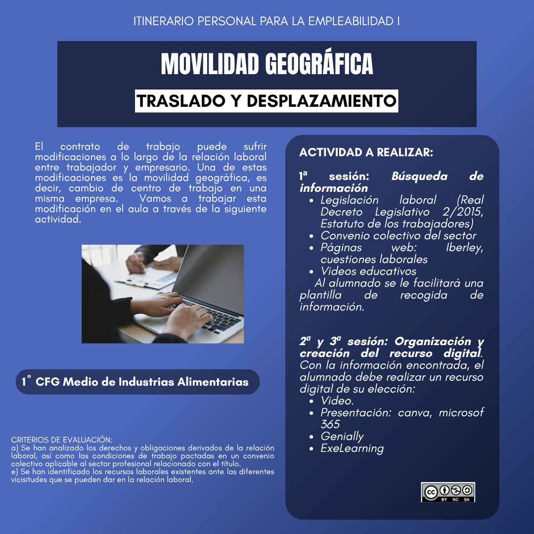 Movilidad geográfica: traslado y desplazamiento