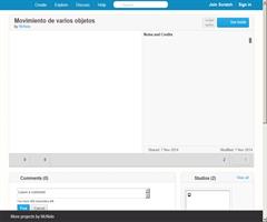 Proyecto de movimiento de varios objetos en Scratch