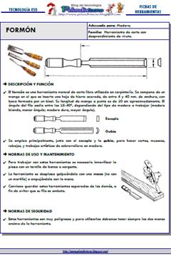 Formón: Ficha de Herramienta del Taller de Tecnologías