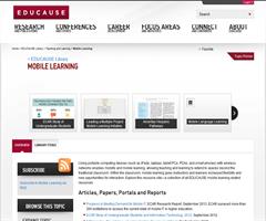 Mobile learning educase library