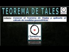 (Triángulo) - Teorema de Tales