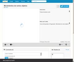 Movimiento de objetos. en Scratch de Ana M Ponce