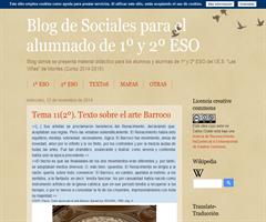Blog de Sociales para el alumnado de 1º y 2º ESO