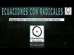 (Ecuaciones) - Ecuaciones con Radicales