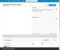 Movimiento de varios objetos (Scratch)