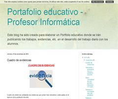 Cuadro de evidencias en el ejercicio de la profesión docente