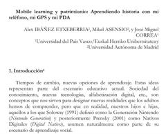 Aprendiendo historia con mi teléfono. Mobile Learning.