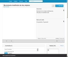 Movimiento permanente de dos objetos