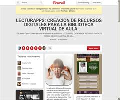 Tablero Pinterest sobre Aplicaciones de Lectura