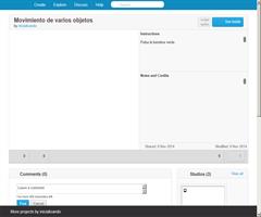 Movimiento de varios objetos