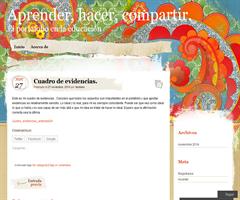 Cuadro de evidencias.