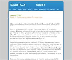 Espacio WEB del curso semipresencial Escuela TIC 2.0