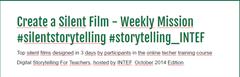 Create a Silent Film - Weekly Mission #silentstorytelling #storytelling_INTEF