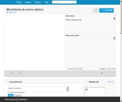 Movimiento de varios objetos