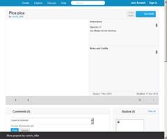 Movimiento de dos objetos en Scratch. Urracas