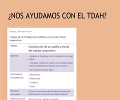 Trabajo de las inteligencias múltiples a través del trabajo cooperativo