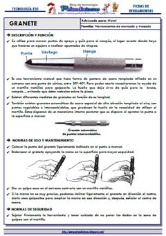 Granete: Ficha Herramienta del Taller de Tecnologías