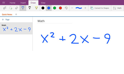 Cómo resolver ecuaciones con Microsoft OneNote