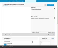 Objetos en movimiento - Curso "De espectador a programador" INTEF