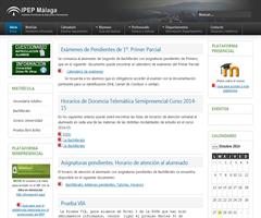 Web del IPEP de Málaga
