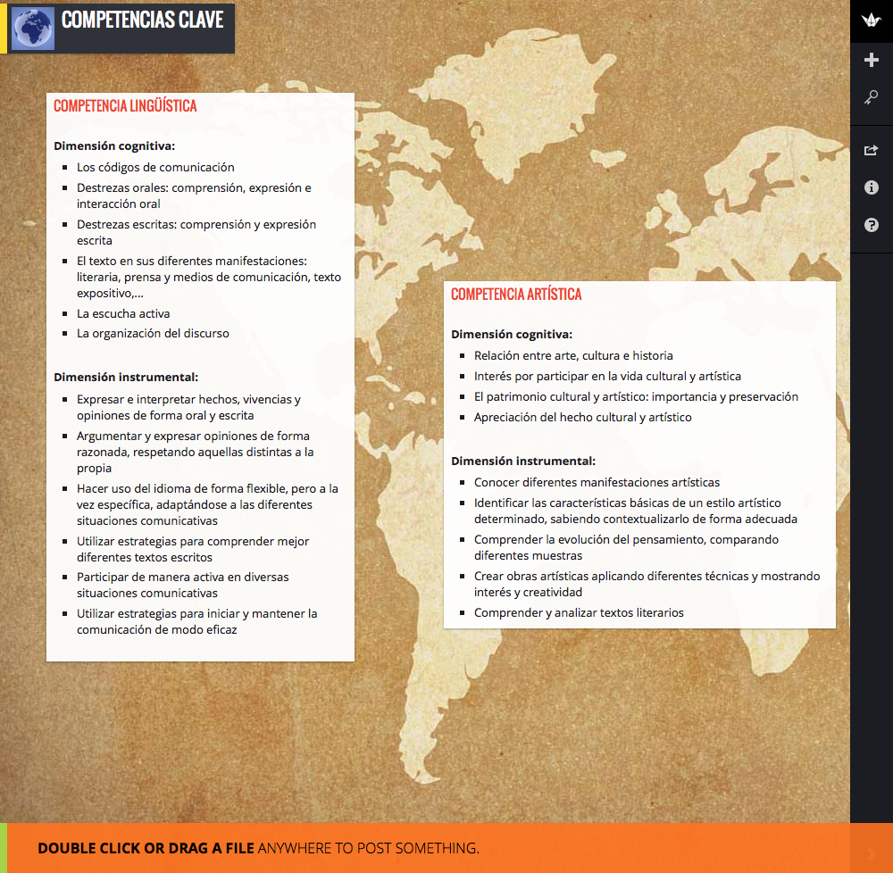 1.3 Competencias lingüística y artística