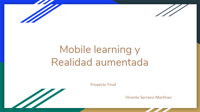 Proyecto Final Curso Mobile learning y realidad aumentada