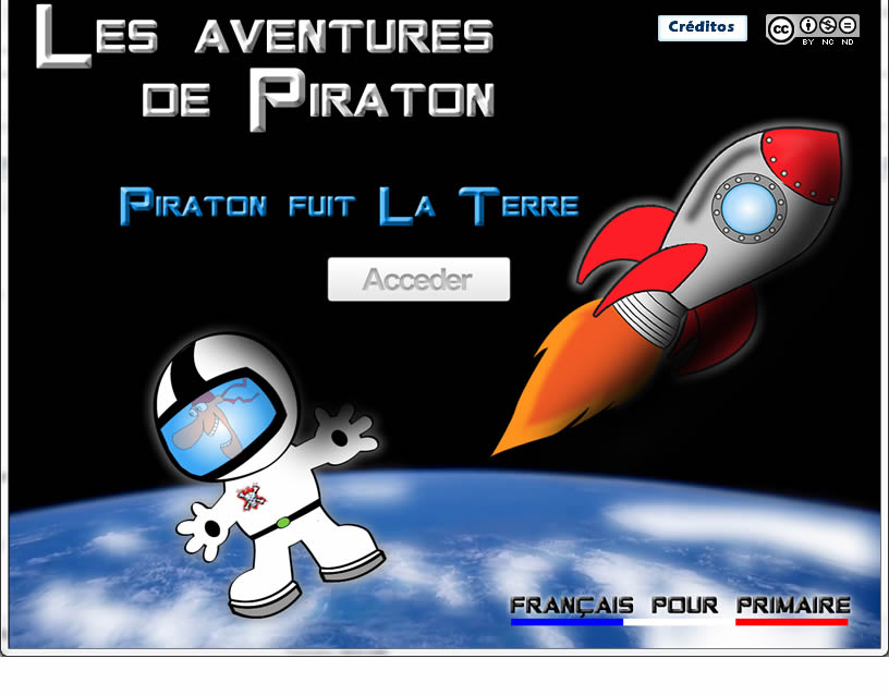Les aventures de Piraton . Videojuego en forma de aventura gráfica