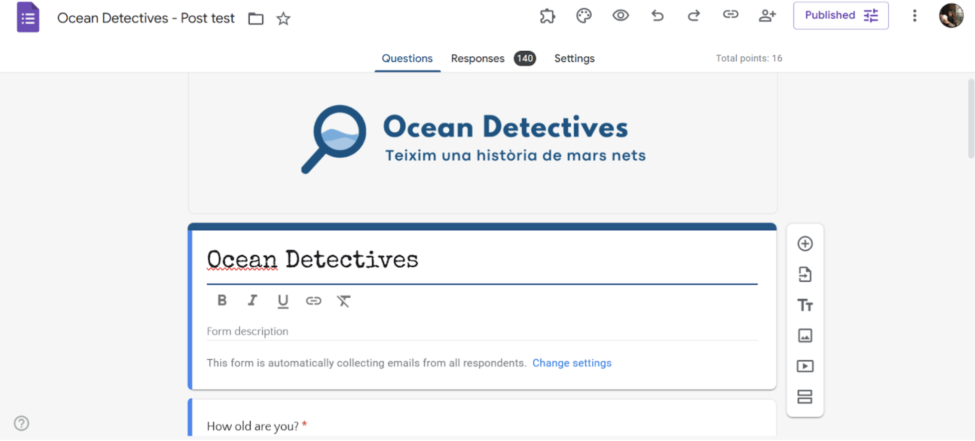 Imagen del post test.