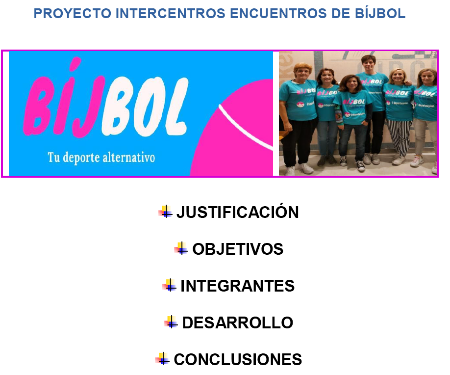 Grupo de profesoras de Educación Física implicadas en el Proyecto Encuentros de BÍJBOL