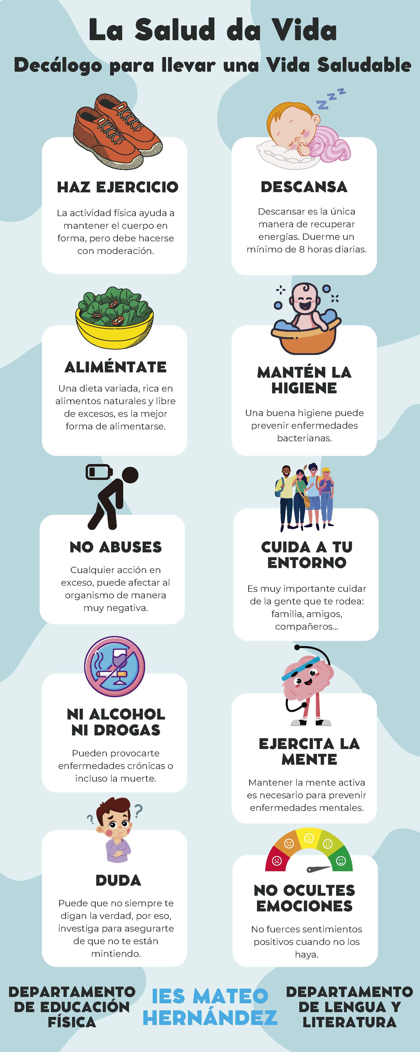 La Salud Da Vida: Decálogo para llevar una Vida Saludable.