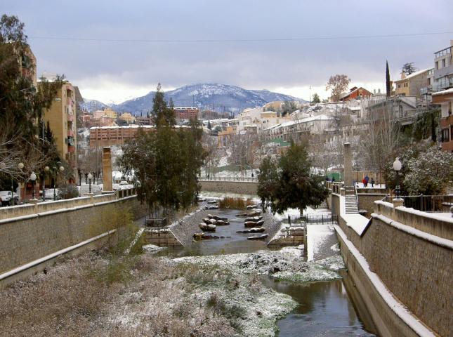 image Paseo Fuente de la Bicha (Granada) nevado