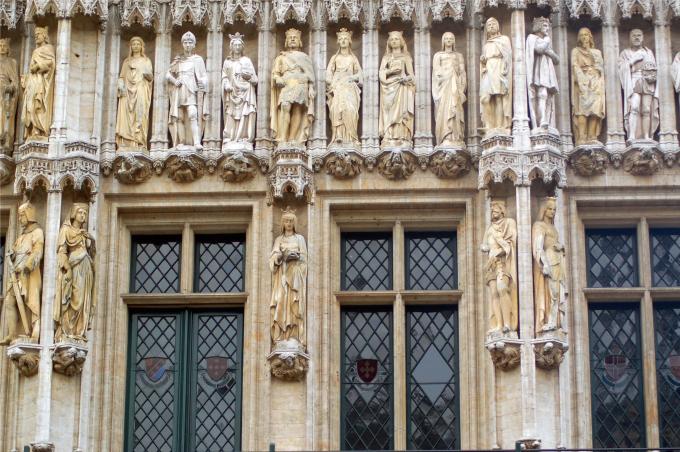 image Detalle de la fachada del Ayuntamiento de Bruselas (Bélgica)
