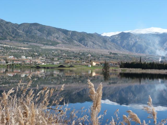 image La laguna del Padul y Sierra Nevada