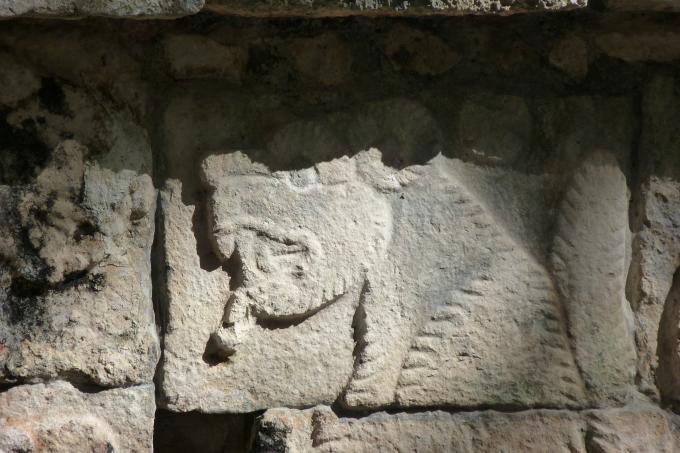 Relieve en el Templo de las Mil Columnas