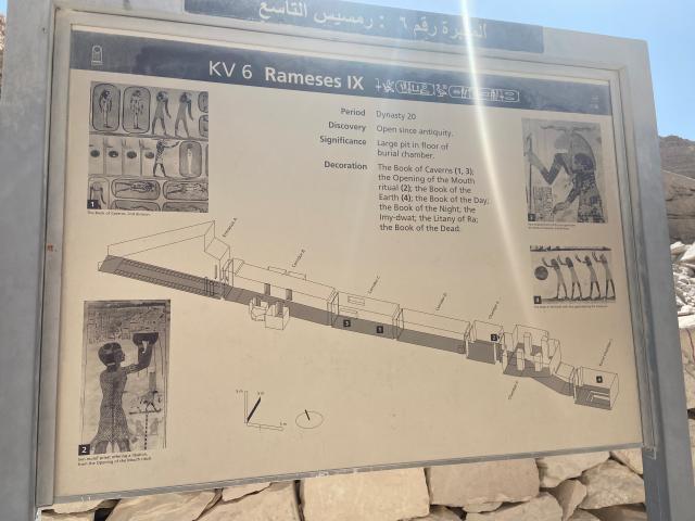 image Mapa tumba de Ramsés IX 