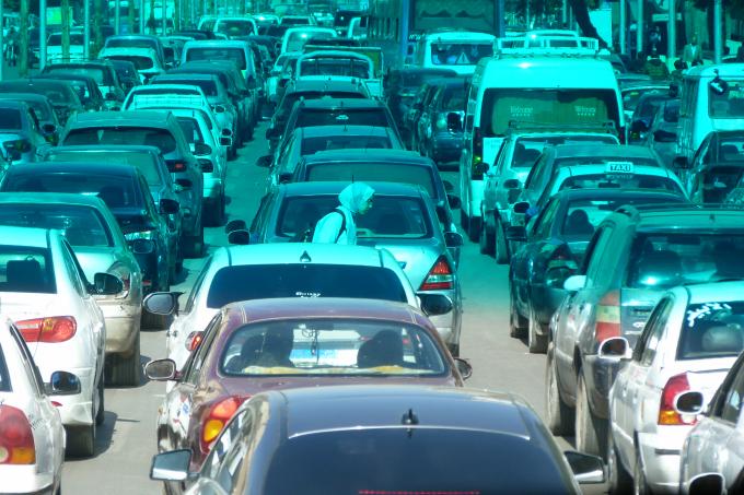 Tráfico en el Cairo