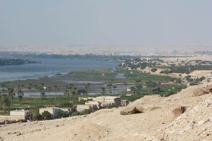 Casas a la orilla del Nilo