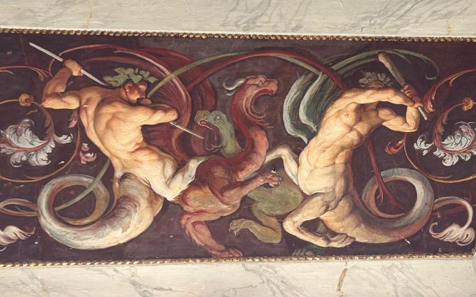 image Frescos de centauros. 