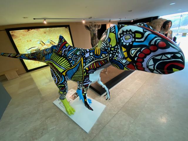 Dinosaurio del museo Paleontológico de Castilla-La Mancha