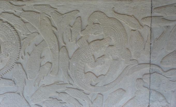 image Relieves del Batido del océano de leche en Angkor Wat