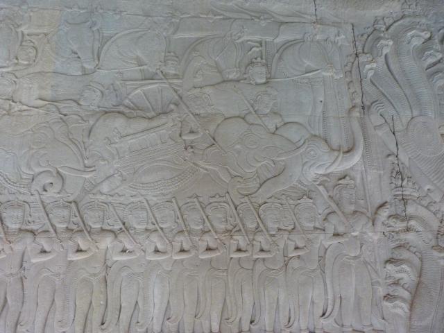 image Relieve del ejército de Suryavarman II en Angkor Wat